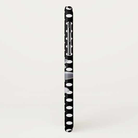 Big Daisy en Polka Dot iPhone X Hoesje (Achterkant/links)