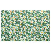 Big Daisy Groen Wit Geel Patroon Stof (Yard (91,4 cm))