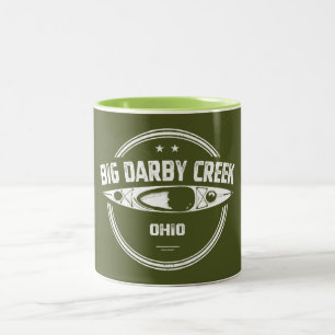 Big Darby Creek Ohio Kajakvaren Tweekleurige Koffiemok