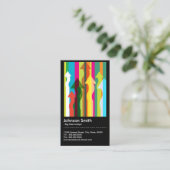 Big Data Analyst - Colorful & QR Code Visitekaartje (Staand voorkant)