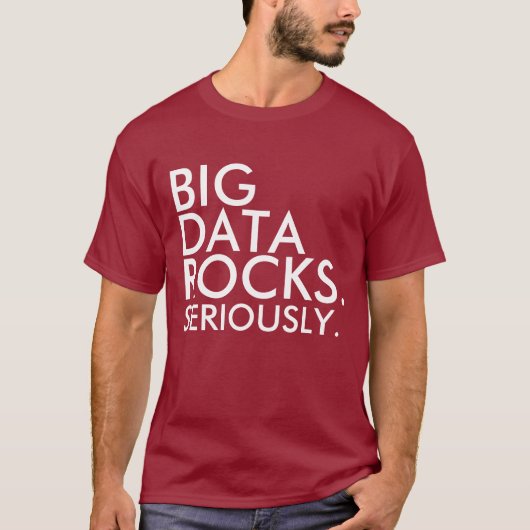 Big Data Rocks T-shirt (Voorkant)