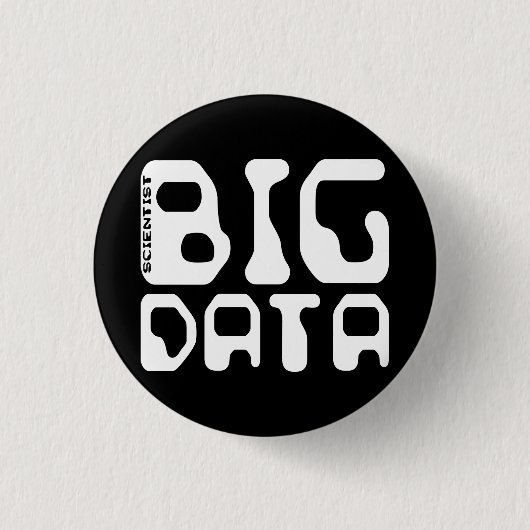 Big Data Scientist Ronde Button 3,2 Cm (Voorkant)
