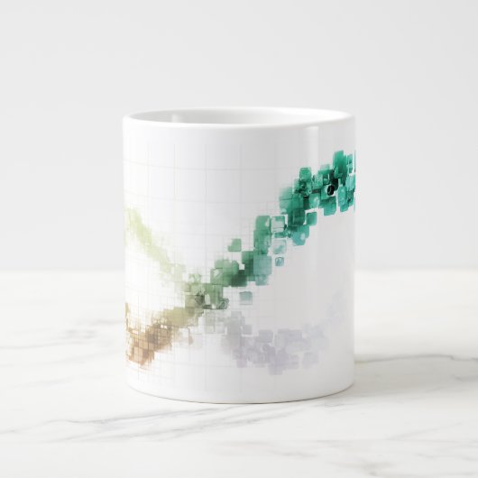 Big Data Visualization Analytics-technologie Grote Koffiekop (Voorkant)