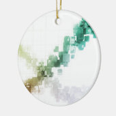 Big Data Visualization Analytics-technologie Keramisch Ornament (Links)