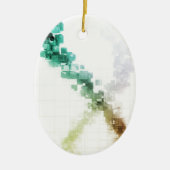 Big Data Visualization Analytics-technologie Keramisch Ornament (Voorkant)