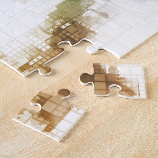 Big Data Visualization Analytics-technologie Legpuzzel (Zijkant)