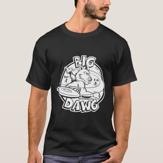 Big Dawg Disk Husky T-shirt (Voorkant)
