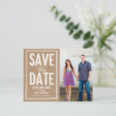 Big Day Save the Date Briefkaart (Staand voorkant)