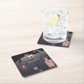 Big Dazzling Star Vierkante Kartonnen Onderzetter (Insitu)