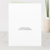 BIG - de Prijsverhoging van de Naam feliciteert Ve Kaart (Achterkant)