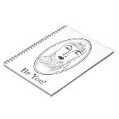 Big Dead Face (Jacquetta-ontwerp) Notitieboek (Linkerzijde)