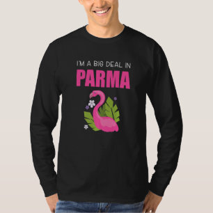 Big Deal Sarcastic Funny Parma Ohio Pink Flamingo T-shirt