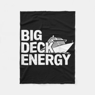 Big Deck Energy Cruise Ship Vakantie Fleece Deken