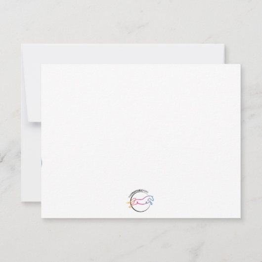 Big Dee Snaffle Bit Horse Carte pour notes - Marin (Dos)