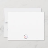 Big Dee Snaffle Bit Horse Notecard - Marine Bedankkaart (Achterkant)