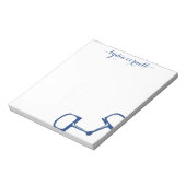 Big Dee Snaffle Bit Horse Notitieblok - Navy (Gedraaid)