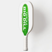 Big Dill Cartoon Funny, gepersonaliseerd Pickleball Paddle (Links)