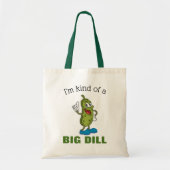 Big Dill Pickle Pun Budget Tas (Voorkant)