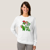 Big Dill Pickleball Santa T-shirt (Voorkant volledig)