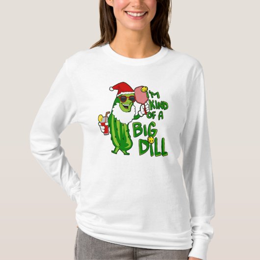 Big Dill Pickleball Santa T-shirt (Voorkant)