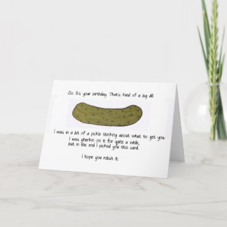 Big dill verjaardagskaart kaart