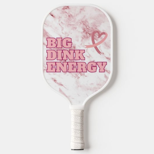 Big Dink Energie Borstkankerbewustzijn Pickleball Paddle (Voorkant)