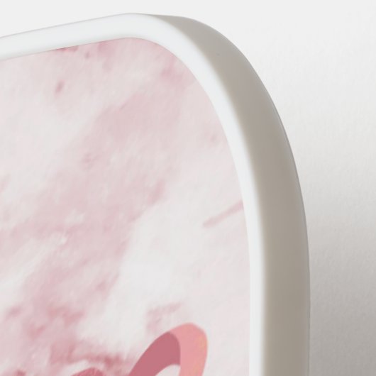 Big Dink Energie Borstkankerbewustzijn Pickleball Paddle (Links Detail)