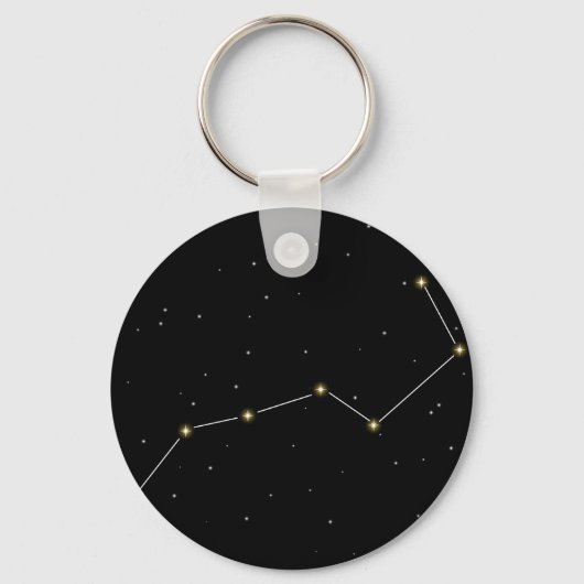Big Dipper Star Constellation Graphic Sleutelhanger (Voorkant)