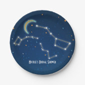 Big Dipper Star Gazing Constellation Celestial Papieren Bordje (Voorkant)