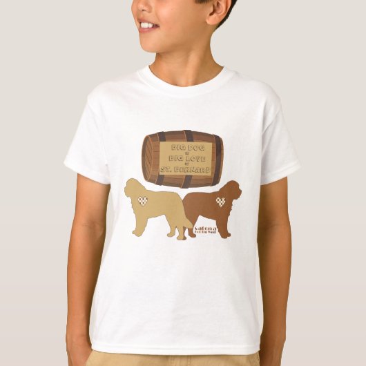 Big Dog Big Love St. Bernard T-Shirt (Devant)