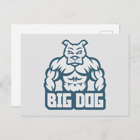 Big Dog Briefkaart (Voorkant / Achterkant)