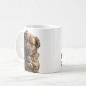 Big Dog Comforts Crying Tiny Puppy Mug Koffiemok (Voorkant links)