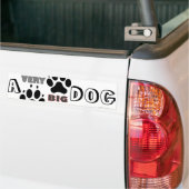 Big dog grappig bumpersticker (Op Truck)