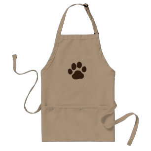 Big Dog Paw Print Cool Canine Dog Grooming Standaard Schort