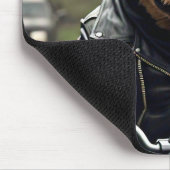 Big Dog Riding Motorcycle Muismat (Hoek)