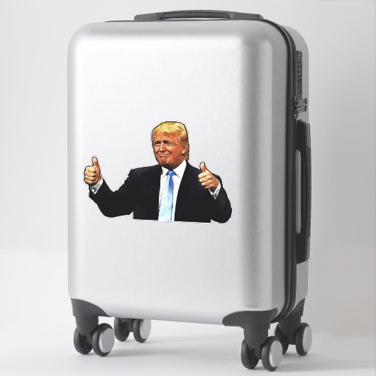 BIG DONALD TRUMP EXTRA GROTE DECAL STICKER (Koffer)