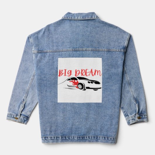 BIG DREAM Stijl Denim Jacket (Achterkant)