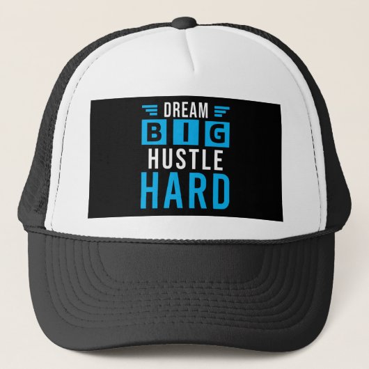 Big Dreams Dur Hustle Casquette de motivation (Devant)