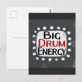 Big Drum Energy-Briefkaart Briefkaart (Voorkant / Achterkant)