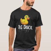 Big Duck Energy Yellow Rubber Duck Lover T-shirt (Voorkant)