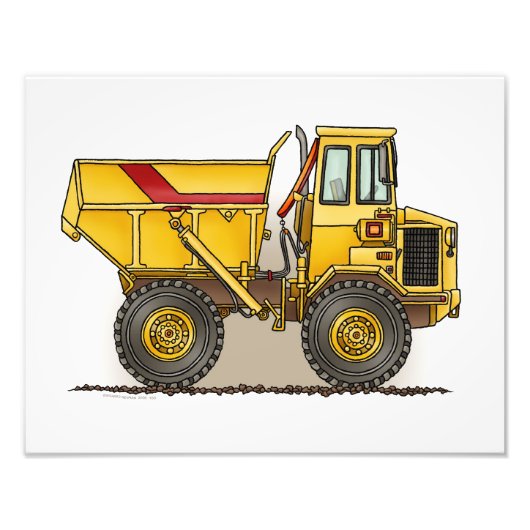 Big Dump Truck Foto Afdruk (Voorkant)
