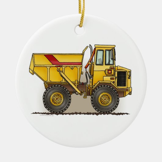 Big Dump Truck Keramisch Ornament (Voorkant)
