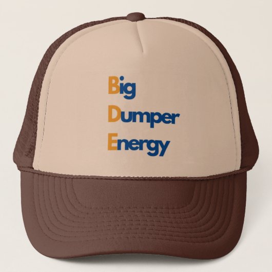 Big Dumper Energy honkbalhoed Trucker Pet (Voorkant)