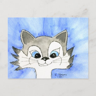 Big Eared Cat Briefkaart