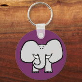 Big Ears de Elephant Paarse Sleutelhanger (Voorkant)