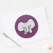 Big Ears de Olifant Paarse Stickers (Envelop)