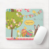 Big Easter set met schattig chocoladekonijn Muismat (Met muis)