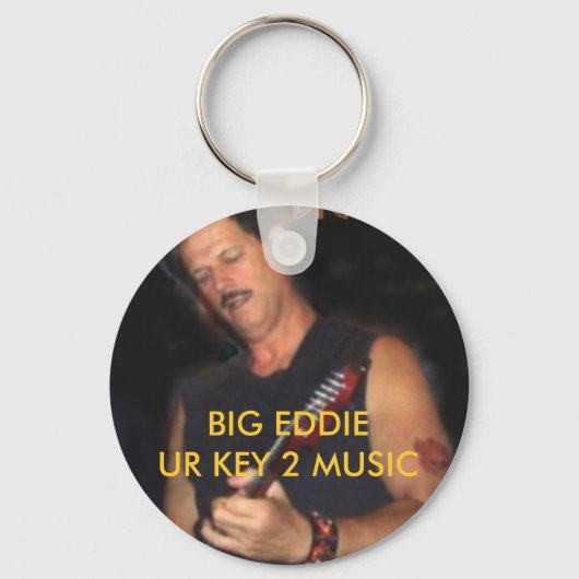 BIG EDDIE UR KEY 2 MUSIC SLEUTELHANGER (Voorkant)