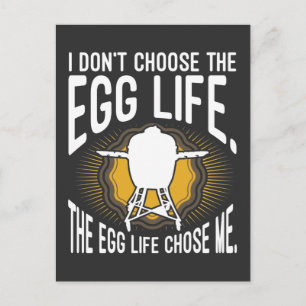 Big Egg Smoker Funny BBQ Smoking Briefkaart