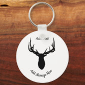 Big Elk, voeg tekst en bericht toe Sleutelhanger (Voorkant)